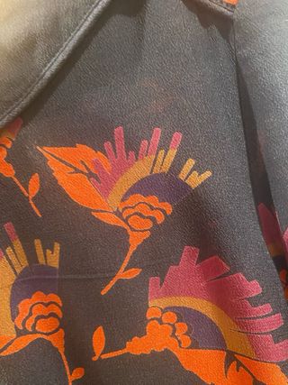 Vestido Bash azul con estampado floral