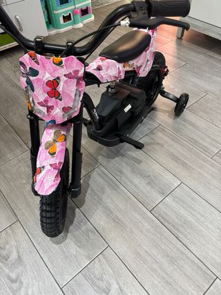 Moto Eléctrica Infantil Mariposas