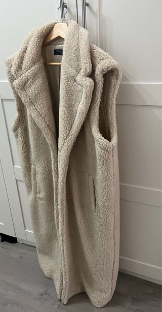 Abrigo Chaleco Largo Beige Ralf Lauren Talla Única