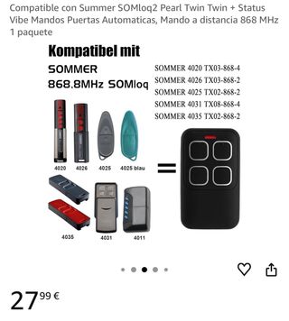 2 Mandos Radio Universal 868 MHz