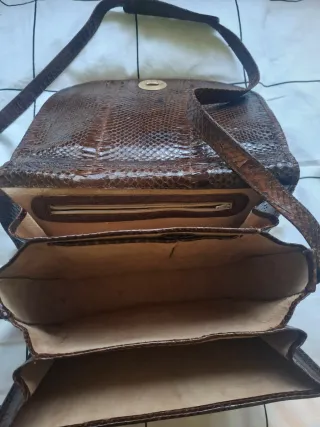 Borsa vintage pelle marrone