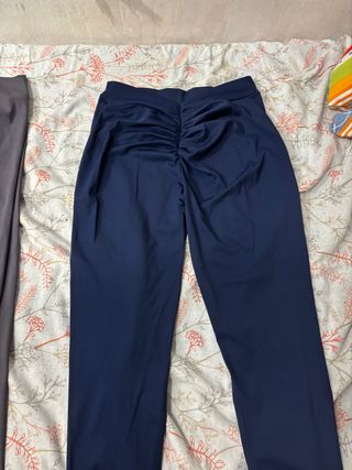 Leggings Push Up Gimnasio Azul, negro y gris