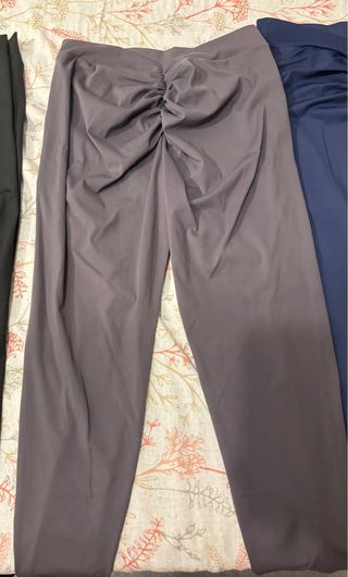 Leggings Push Up Gimnasio Azul, negro y gris