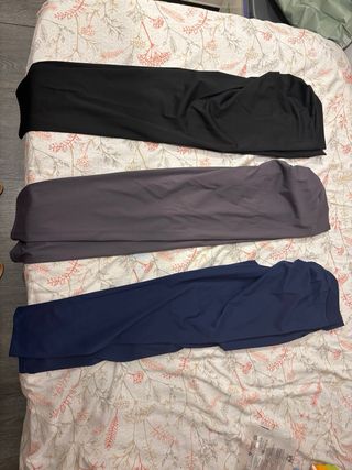 Leggings Push Up Gimnasio Azul, negro y gris