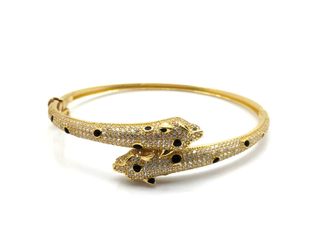 pulsera oro 18k con piedra con circonita