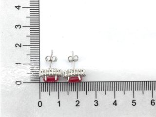 pendientes plata 925mm con piedra con circonita