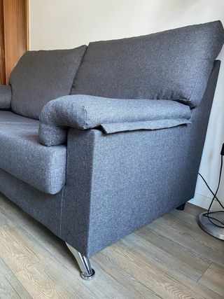 Sofá de 2 plazas gris