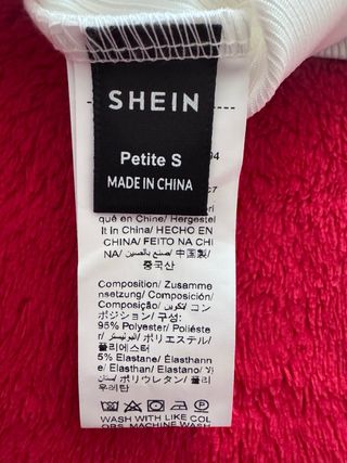 Top corto blanco manga larga