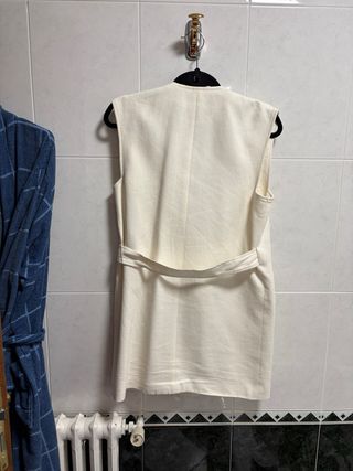 Chaleco Zara Blanco Talla XS