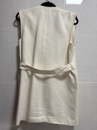 Chaleco Zara Blanco Talla XS