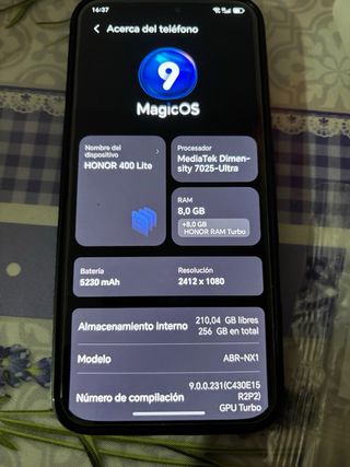 Honor 400 Lite 5G 256GB 8GB RAM