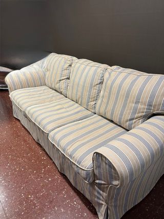 Sofá de 3 plazas de tela