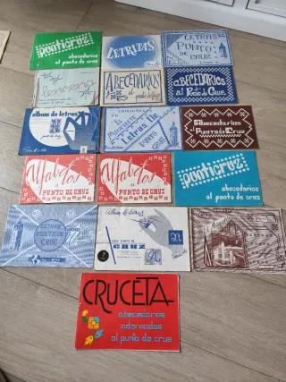 Álbumes antiguos punto de cruz