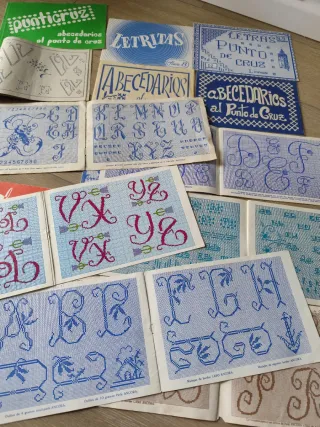 Álbumes antiguos punto de cruz