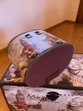 Conjunto Baúl Cofre Decorativo Marilyn Monroe