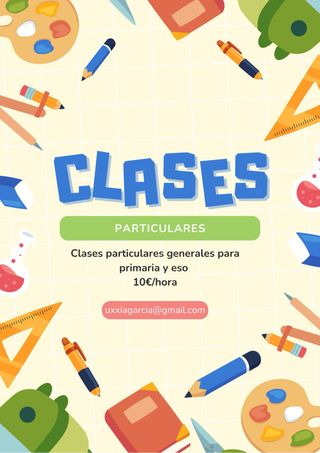 Clases particulares primaria y eso