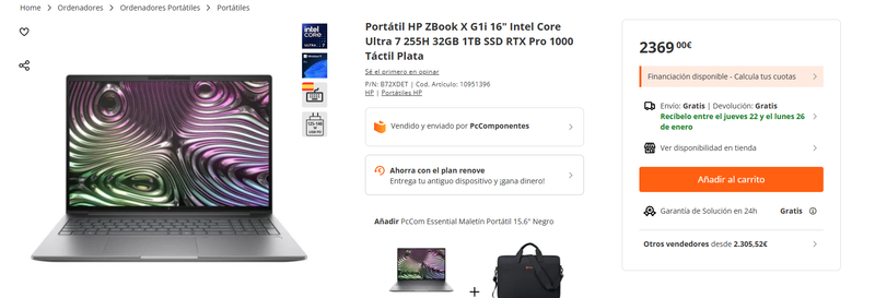 Portátil HP Zbook 8 G1i 16 afbeelding 5