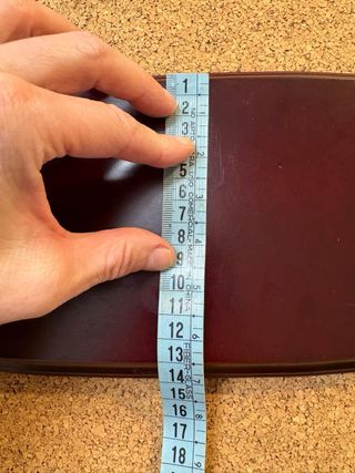 Base ovale in mogano