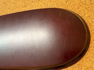 Base ovale in mogano