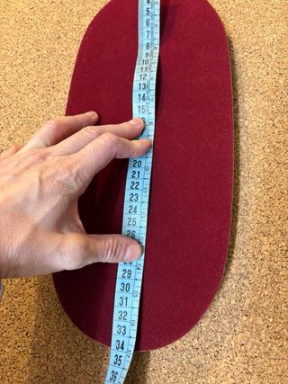 Base ovale in mogano