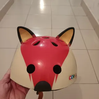 Casco infantil diseño zorro o dinosaurio