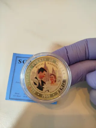 Monedas Plata Boda Real Española 1998