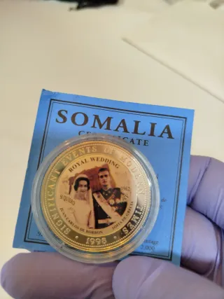 Monedas Plata Boda Real Española 1998