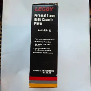 Lettore Cassette Radio AM/FM Legby GM-35