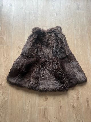 Abrigo original (años 70) de piel y pelo auténtico