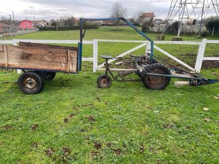 Motocultor BCS con remolque y motor Diper