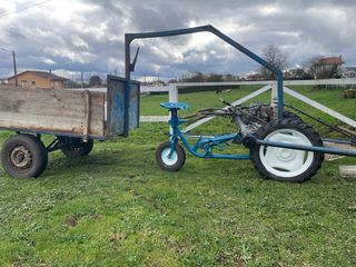 Motocultor BCS con remolque y motor Diper