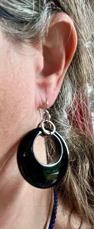 Aros Plata y Ónix
