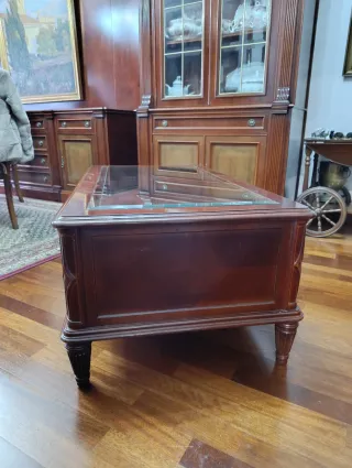 Mesa de centro madera y cristal