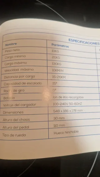 Hoverboard Rojo con Cargador y Bolsa.