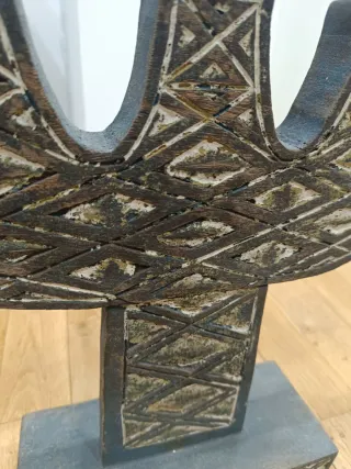 Portacandele etnico metallo e legno