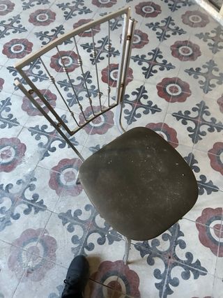 Silla metálica vintage