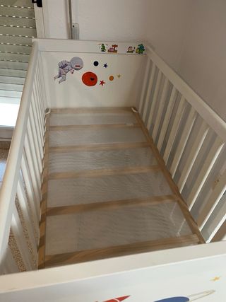 Cuna Ikea + Colchón + Sábanas