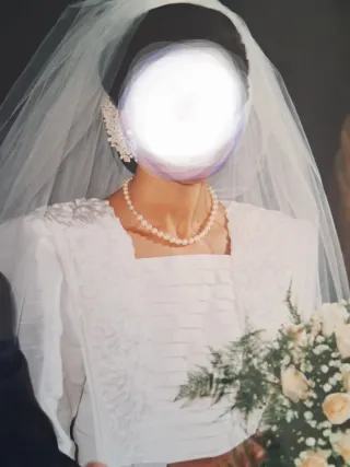 Vestido de Novia en seda salvaje