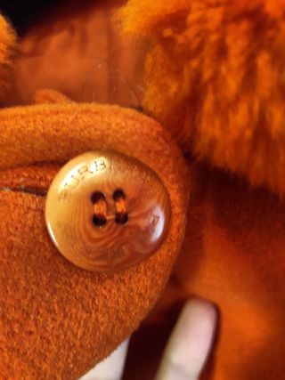 Abrigo Burberry Lana Naranja