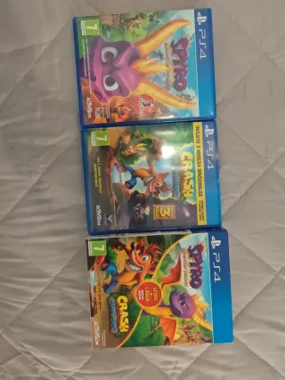 Pack Spyro y Crash Bandicoot PS4