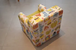 Sillón infantil estampado de espuma