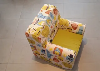 Sillón infantil estampado de espuma