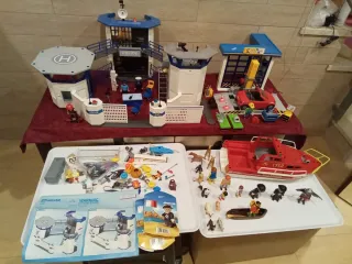 Playmobil: Comisaría, Garaje y Barco Bomberos