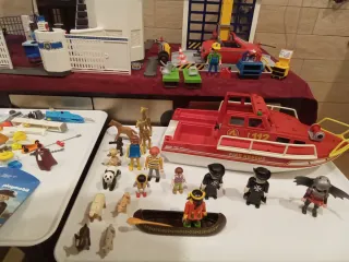 Playmobil: Comisaría, Garaje y Barco Bomberos