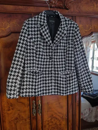 Abrigo Lana Pata Gallo Talla 54