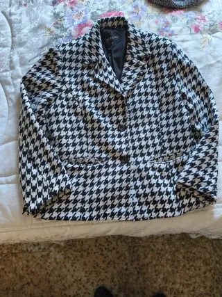 Abrigo Lana Pata Gallo Talla 54