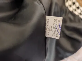 Abrigo Lana Pata Gallo Talla 54