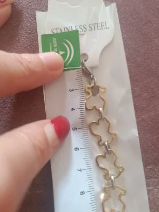 Pulsera Tous Oso Dorada y Plateada