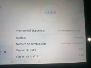 Tablet Huawei Mediapad T3 10 con cargador