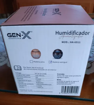 Humidificador difusor aromaterapia madera